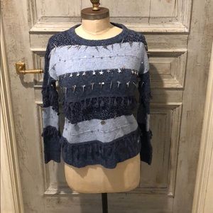 Banjo & Matilda beaded sweater size small